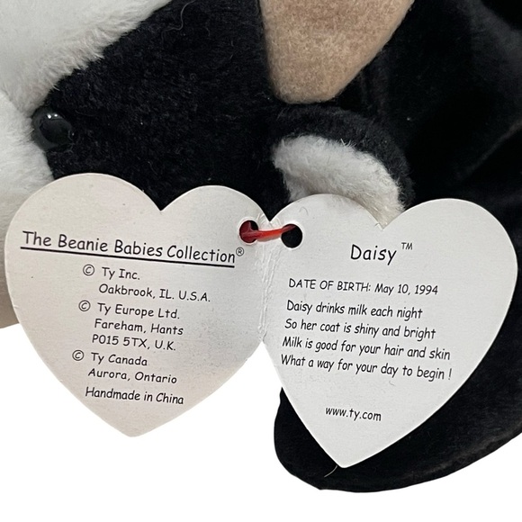 Ty Beanie Babies Daisy The Cow Toy 1993 Rare TAG ERRORS! - Picture 6 of 8